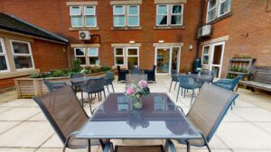 Our courtyard allows residents to socialise and enjoy afternoon tea in the garden, in good weather conditions